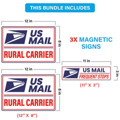 Generic magnetic sign applied to SUV door showing fast on-off convenience benefit