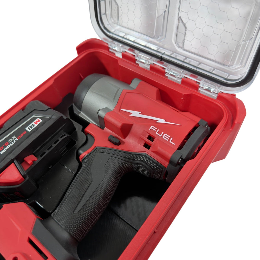 Generic battery and sockets compartments showing organized storage