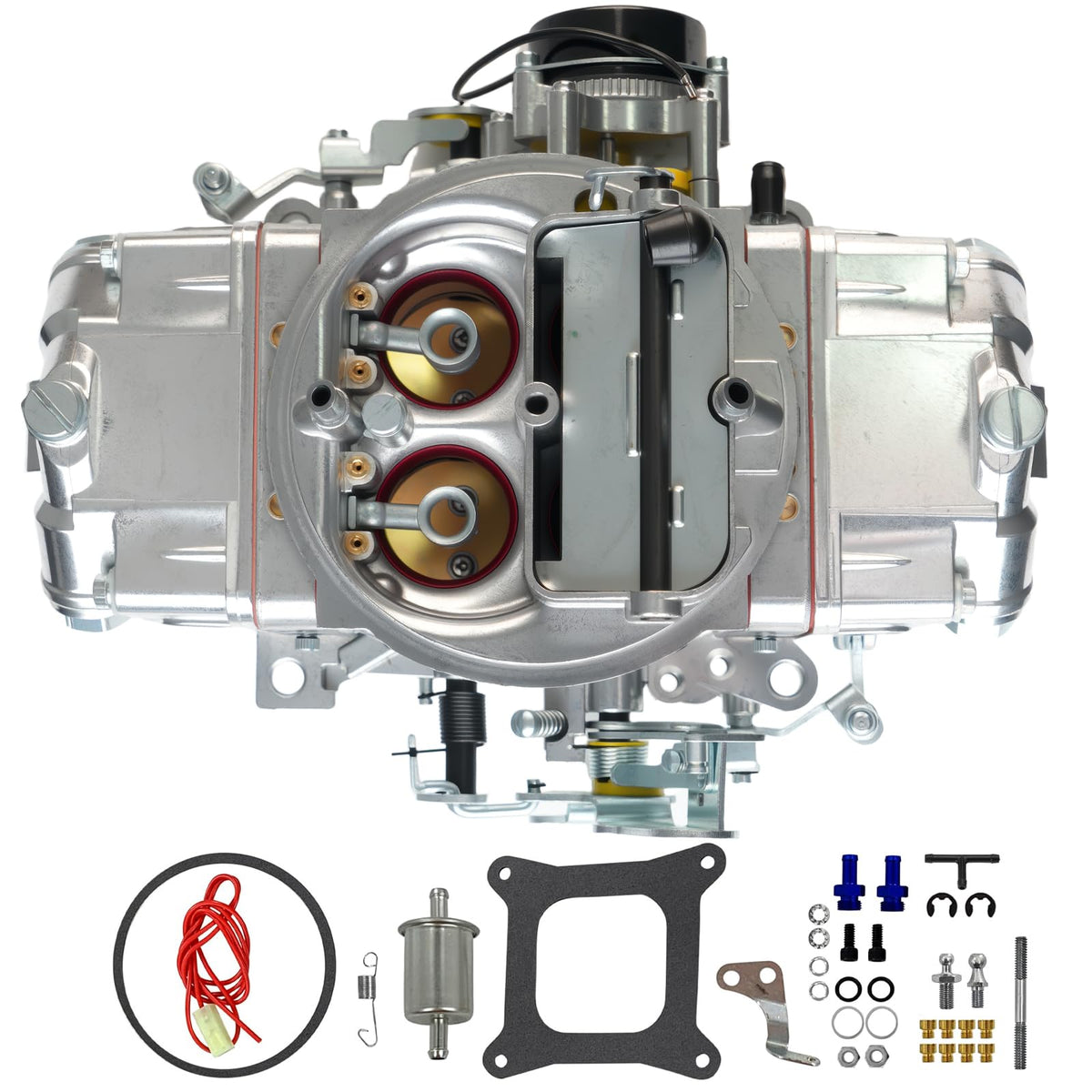 Generic BR-67255 front view showing complete carburetor and fitment benefit