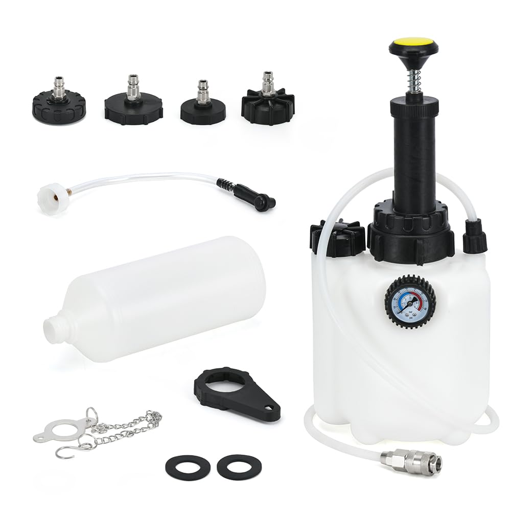 Generic brake bleeder front packaging showing full kit and benefits