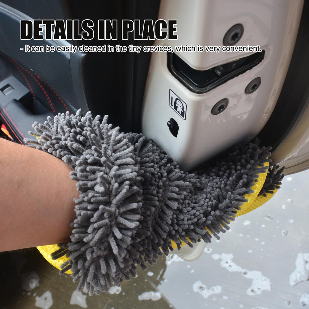 Generic chenille cuff and stitching detail showing durable construction advantage