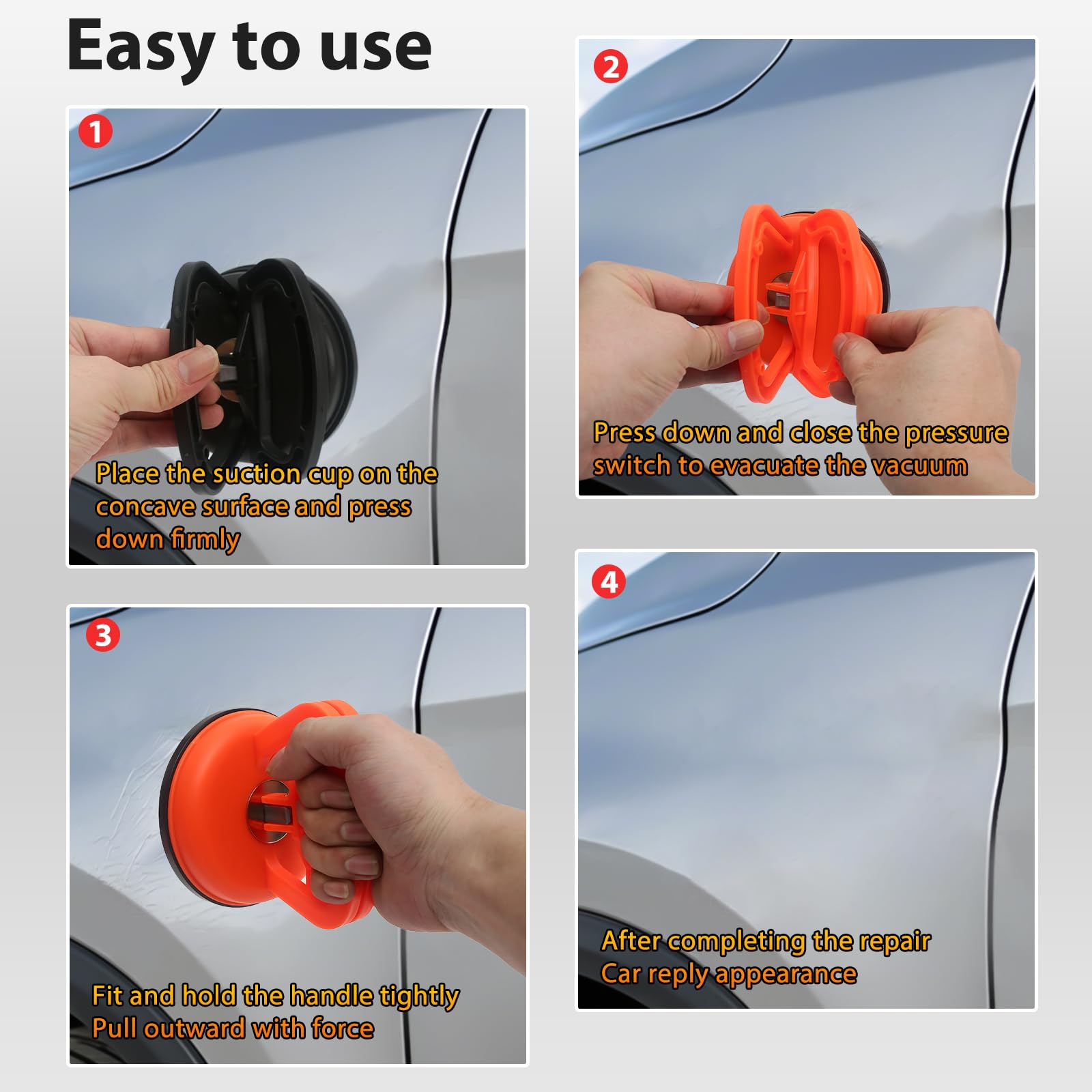 Generic dent puller accessories set with mitt towel and brush for surface prep