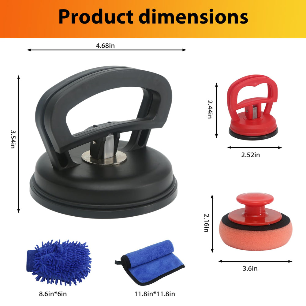 Generic dent puller lifestyle workbench scene showing ready-to-use convenience