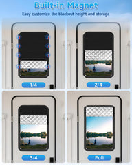 Generic brand folded shade in compact form showing easy storage benefit