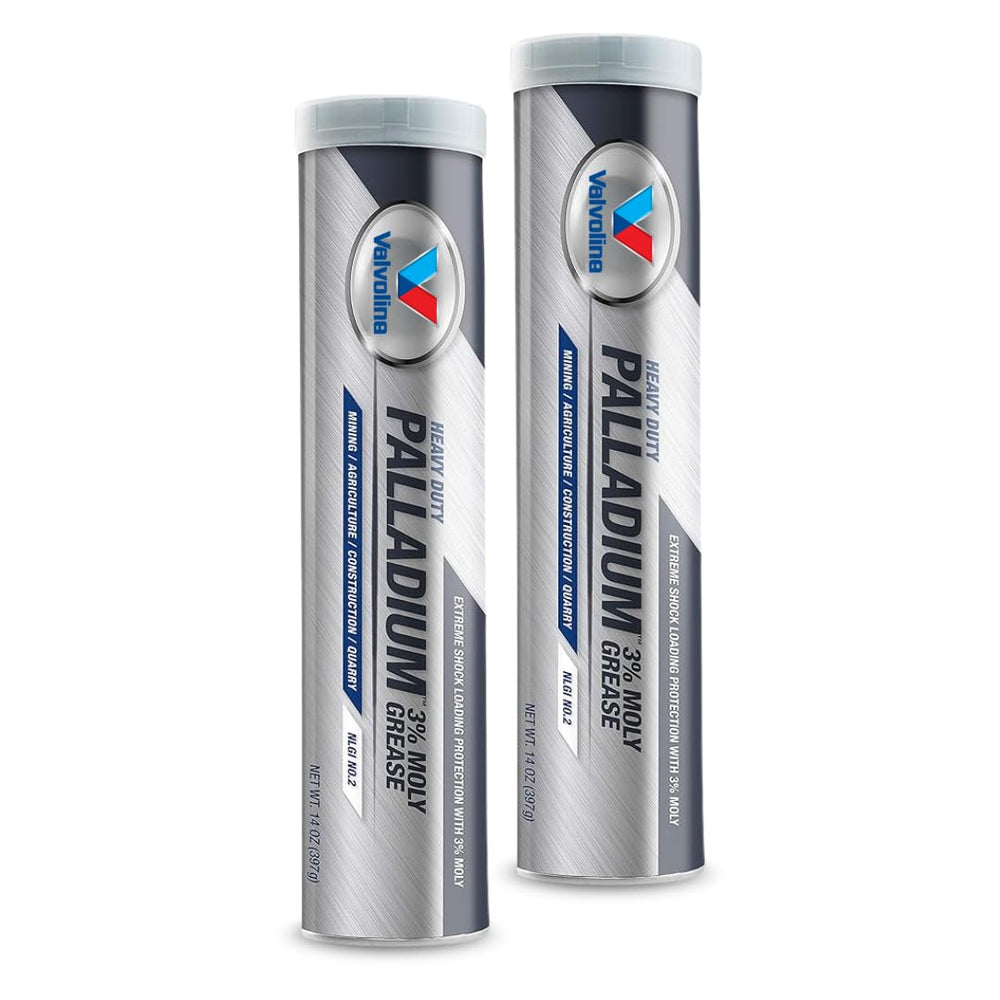 Generic front view of two grease cartridges showing product and capacity benefit