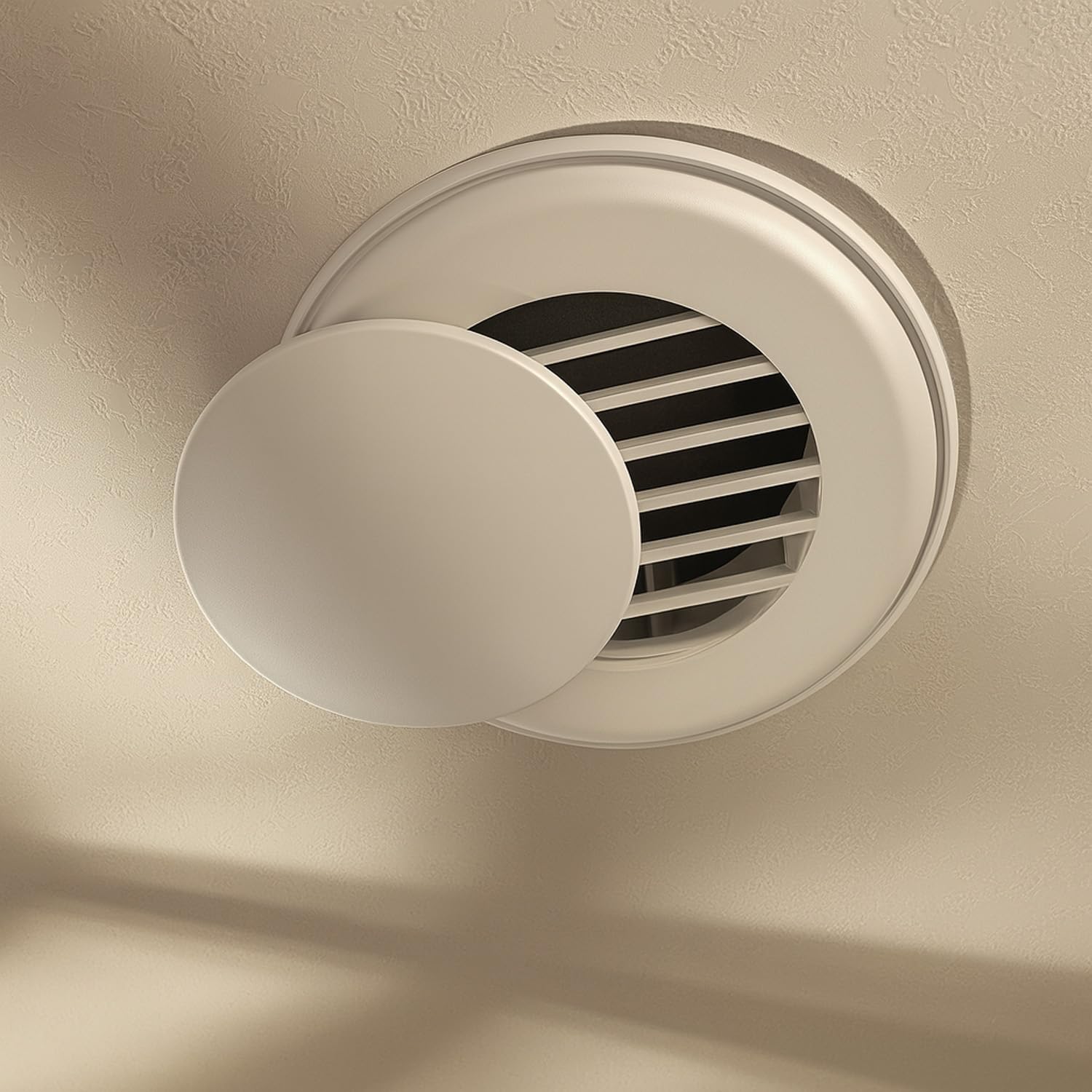 Generic brand front view of two vent covers showing compact pack and quick install benefit