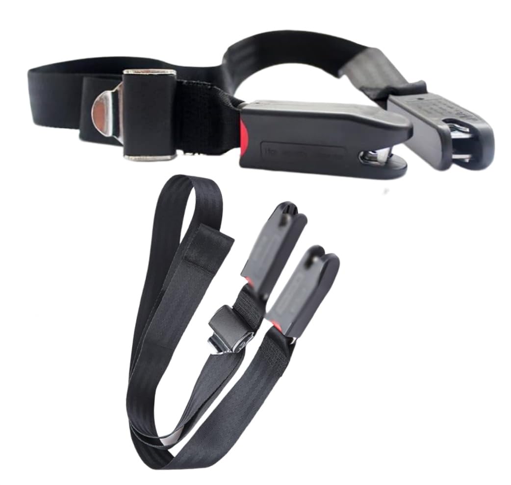 Generic front view of ISOFIX strap pad showing compact latch cover and quick-snap benefit