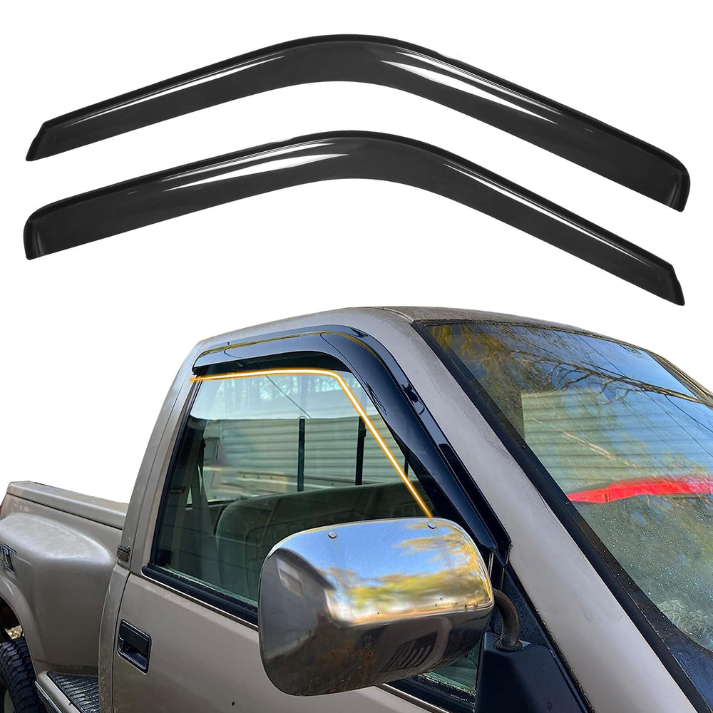 Generic front view installed visors showing improved ventilation benefit