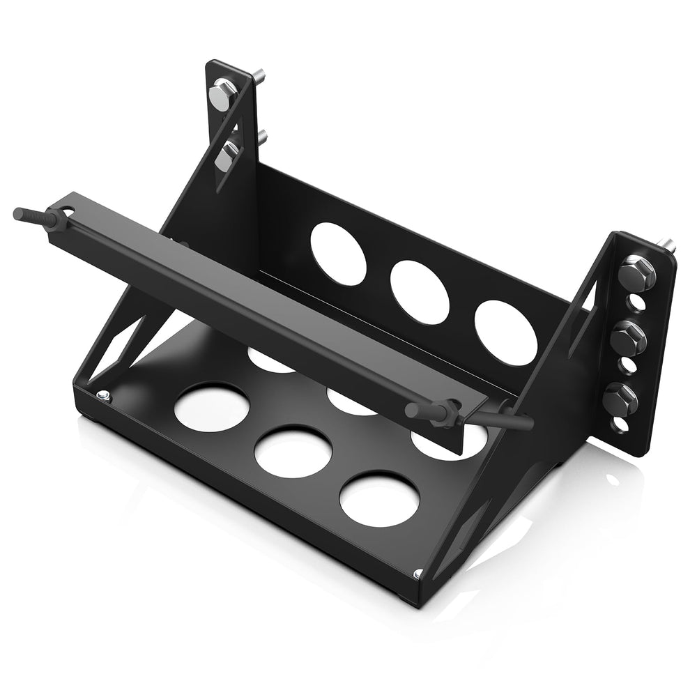 Generic front view of tray showing sturdy steel construction and fit benefit