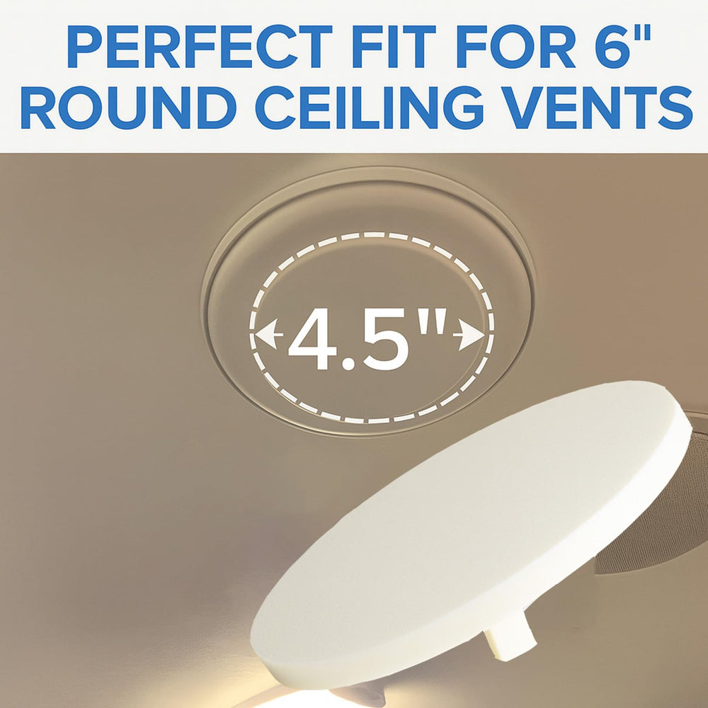 Generic brand installed inside a 6" RV ceiling vent showing blocked airflow benefit