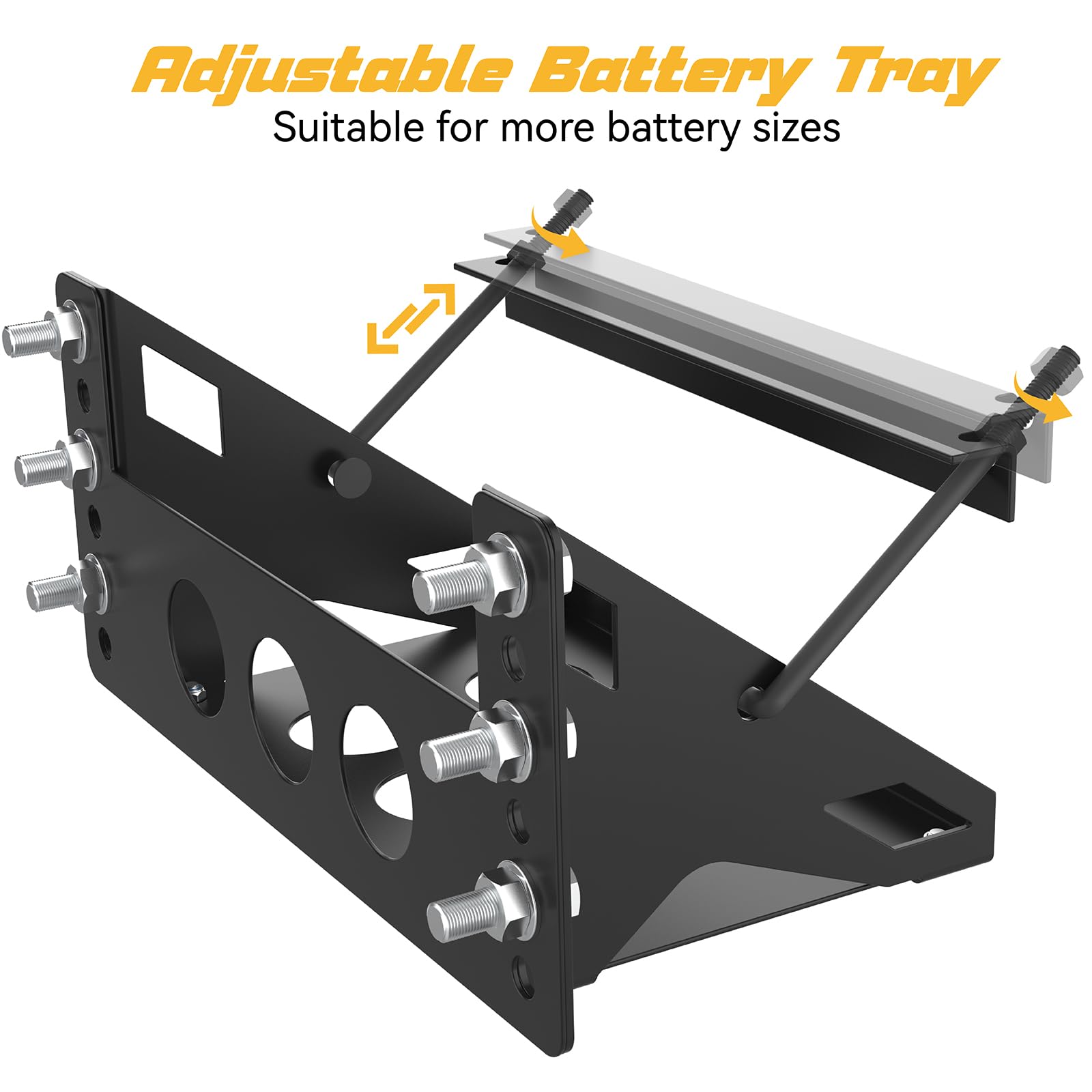 Generic installed in RV storage compartment showing space-saving benefit