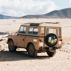 Generic installed on a Jeep spare wheel showing protection and decorative appeal