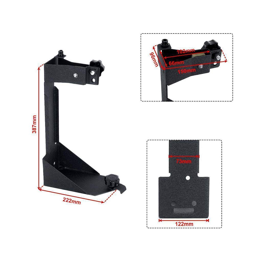 Generic rear mount under bumper clearance illustrating compatibility with bumpers