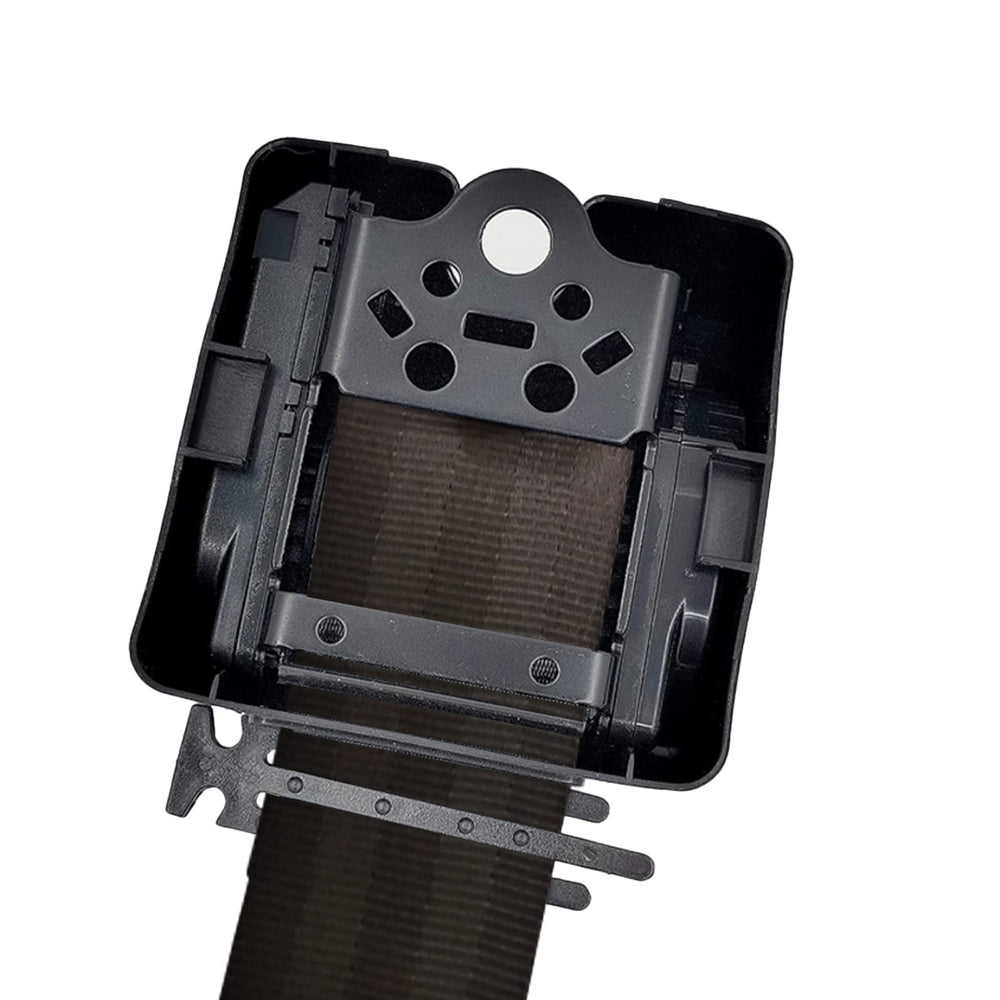 Generic lap strap adjustment closeup showing easy length control and fit