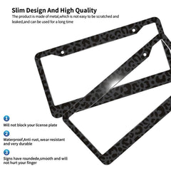 Generic steering wheel cover front displaying leopard print and improved driving grip benefit