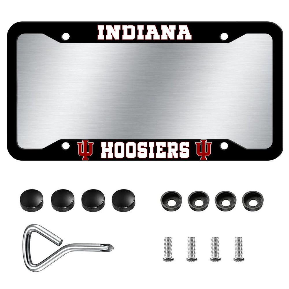 Generic matte black frame front view showing clean Indiana Hoosiers style and protection