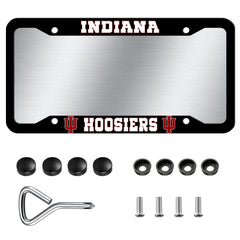 Generic matte black frame front view showing clean Indiana Hoosiers style and protection