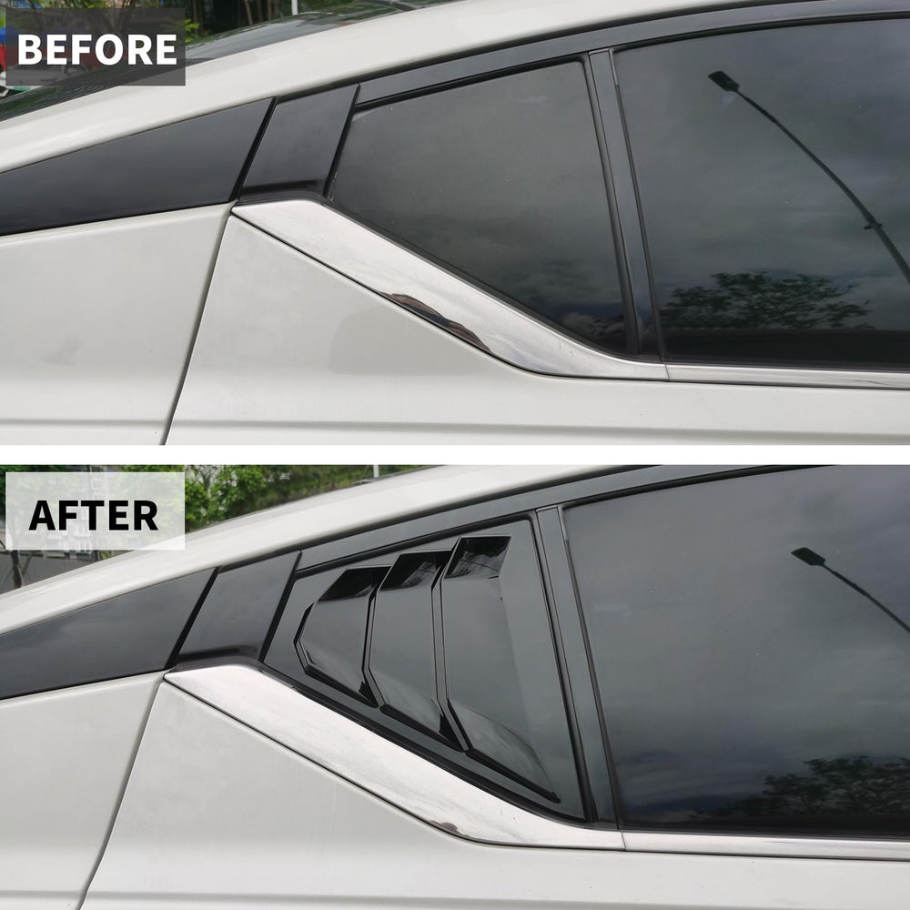Side profile of Generic louvers on Altima emphasizing sleek silhouette