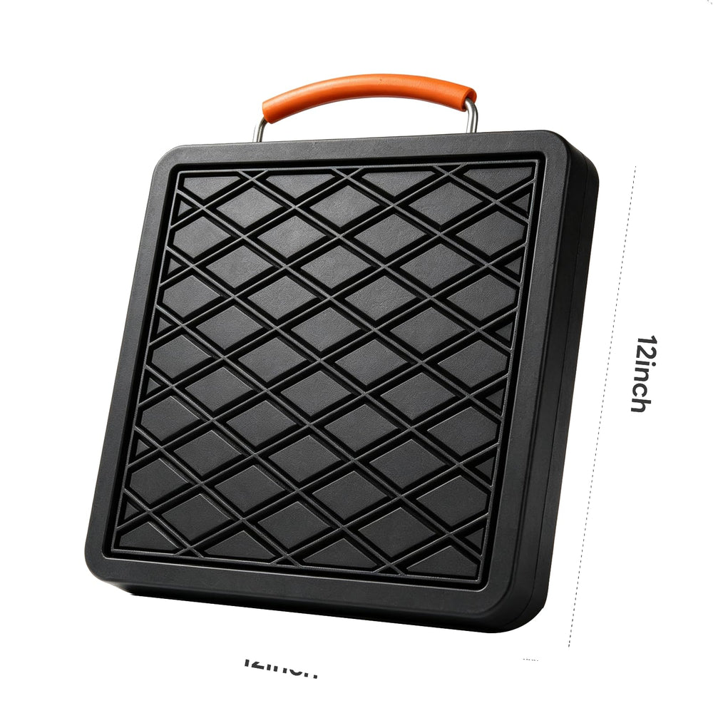 Generic outrigger pad textured top closeup for improved grip and safety