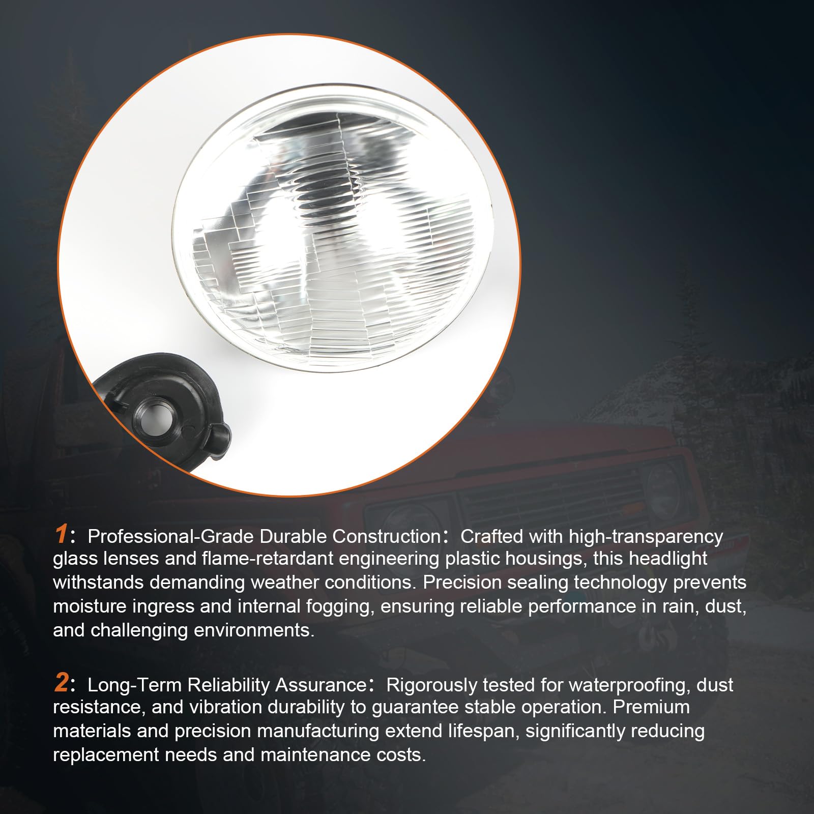 Generic rear housing and seal view highlighting precision sealing for moisture protection