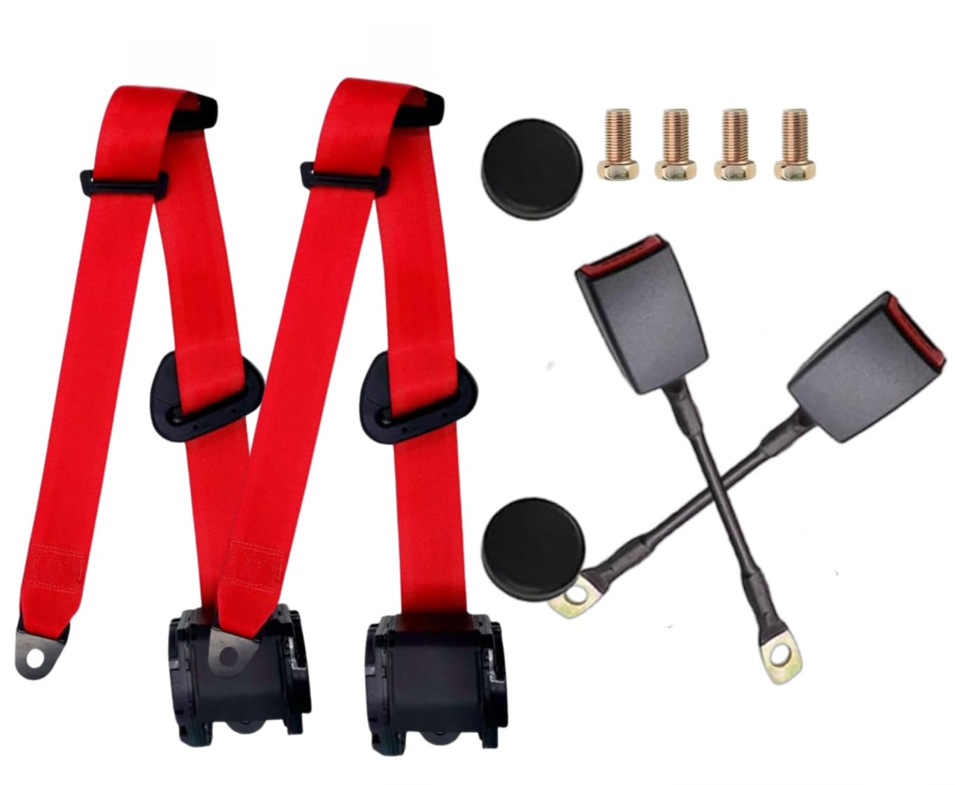 Generic red pad front view showing design and quick-install benefit