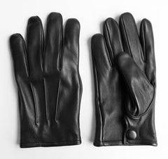 Generic sheepskin gloves in use on steering wheel providing improved grip