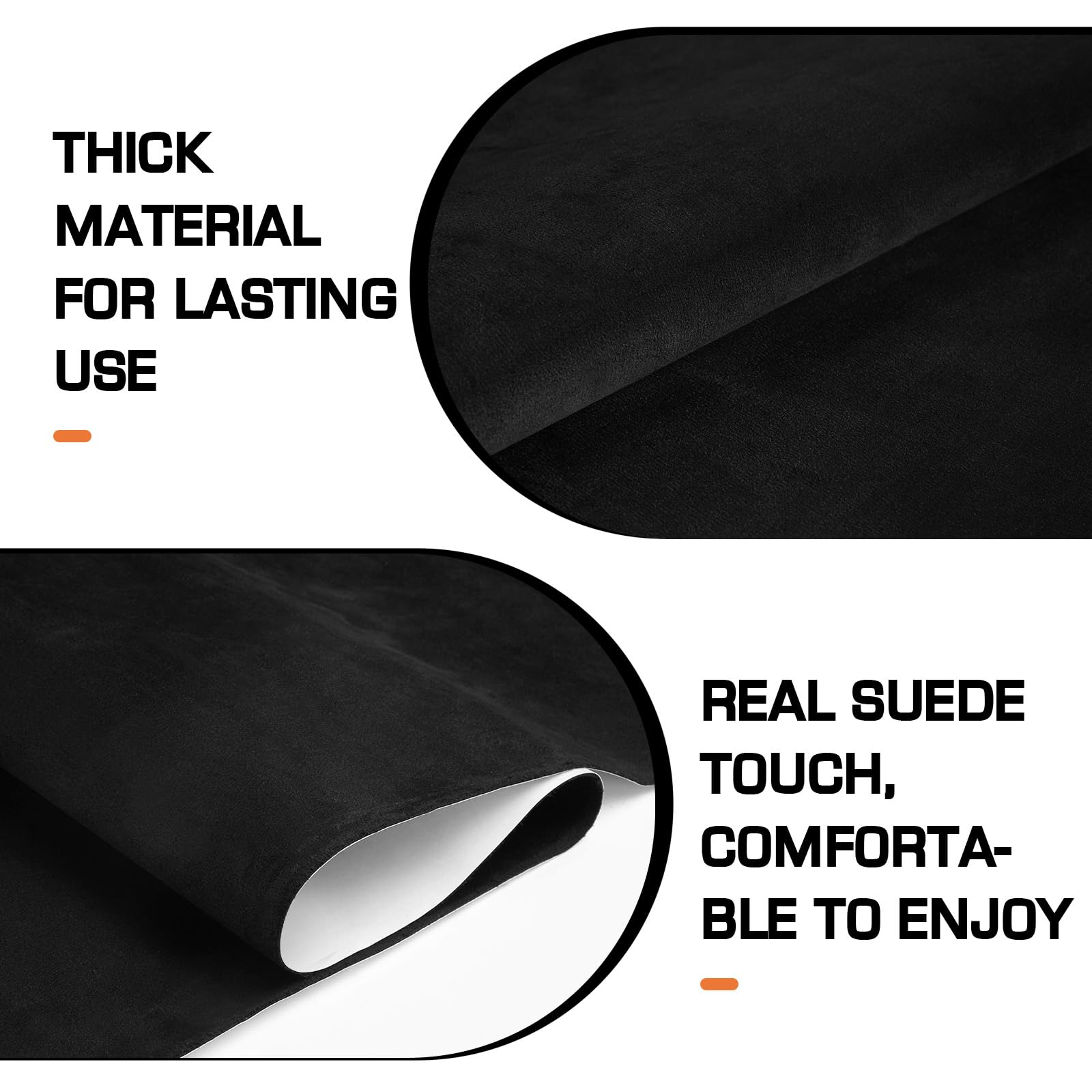 Generic suede wrap texture close-up highlighting microfiber nap and premium look