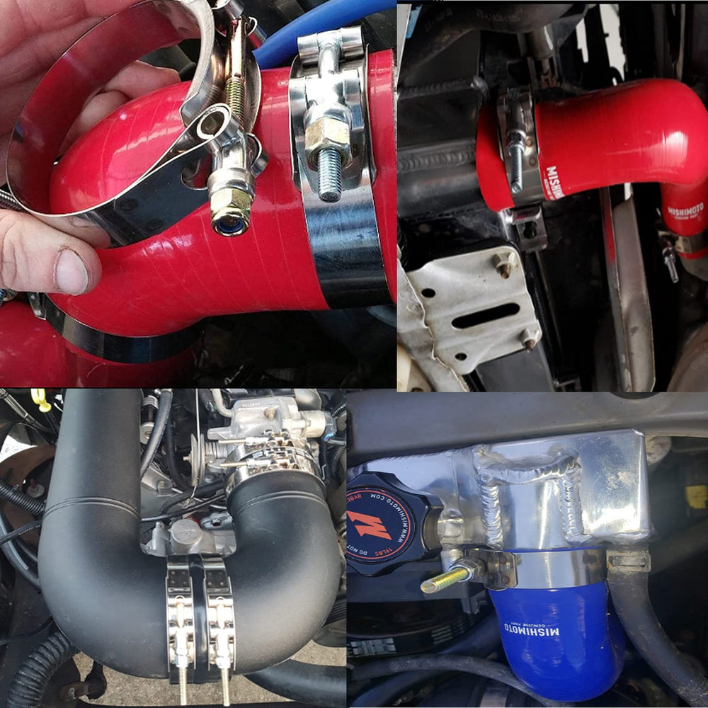 Generic clamp next to 2.5-inch hose for scale and easy size verification