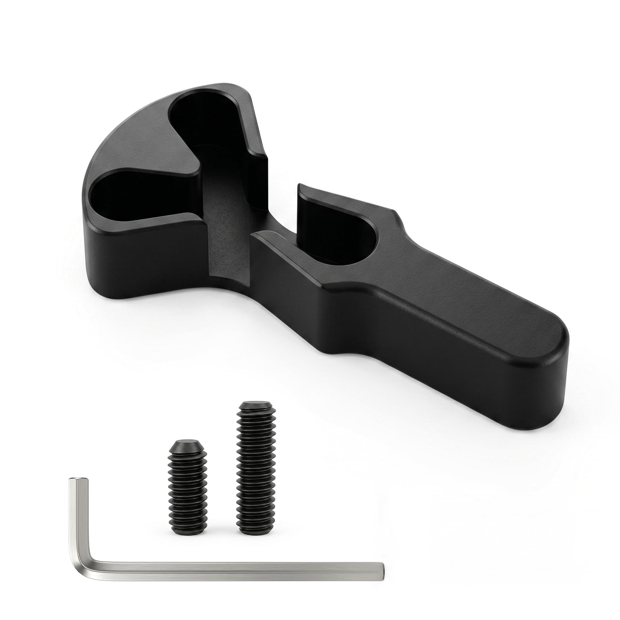 Generic throttle lock front view showing compact T6 aluminum design and improved comfort