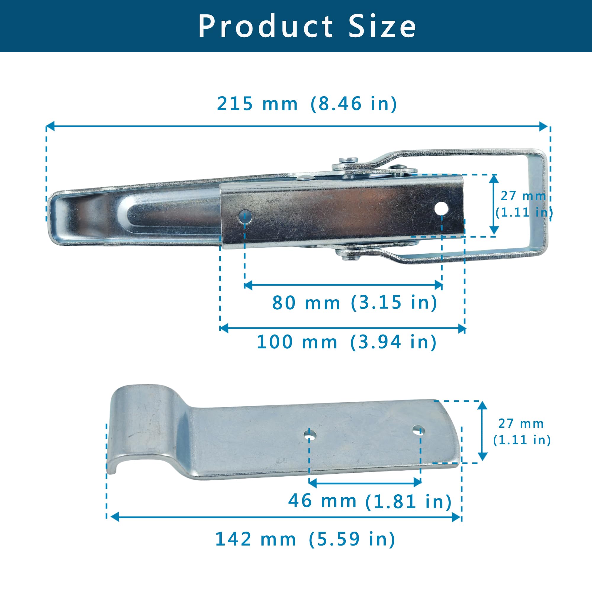 Generic brand catch plate detail showing alignment and secure engagement benefit
