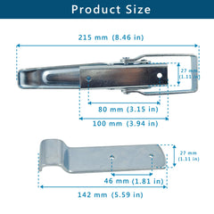 Generic brand catch plate detail showing alignment and secure engagement benefit
