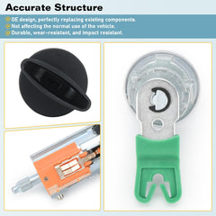 Generic two keys and ignition cylinder showing included keys for convenience