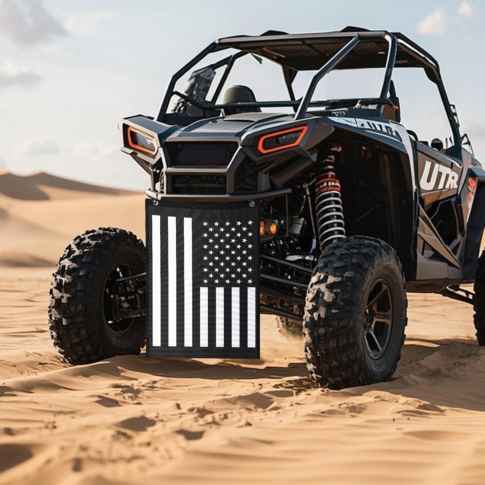 Generic UTV american flag detail on bag offering tactical style