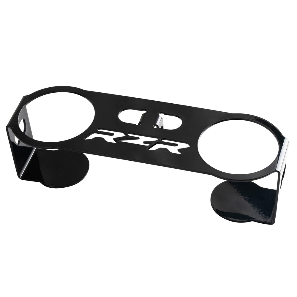 Generic garb bar cup holder front view showing secure clamp, brand fit benefit