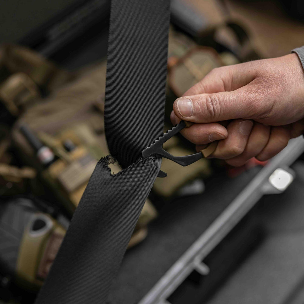 Gerber held in hand for scale, illustrating compact carry convenience