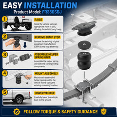 Gertrdti installed under truck improving ride height and stability