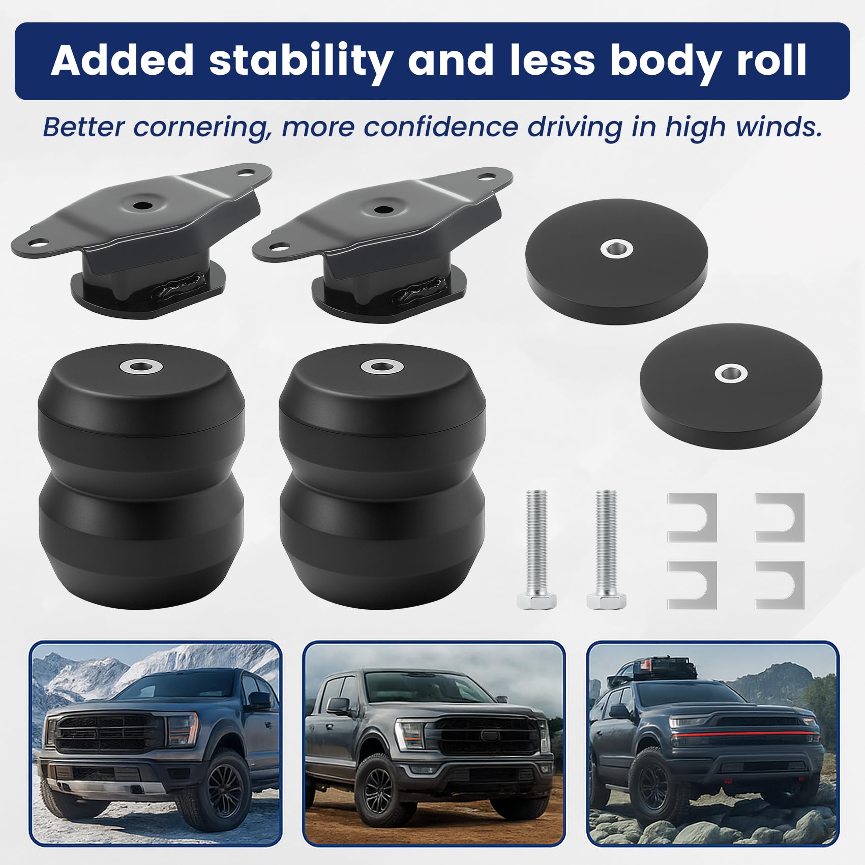 Gertrdti-equipped F-350 towing trailer showing better control