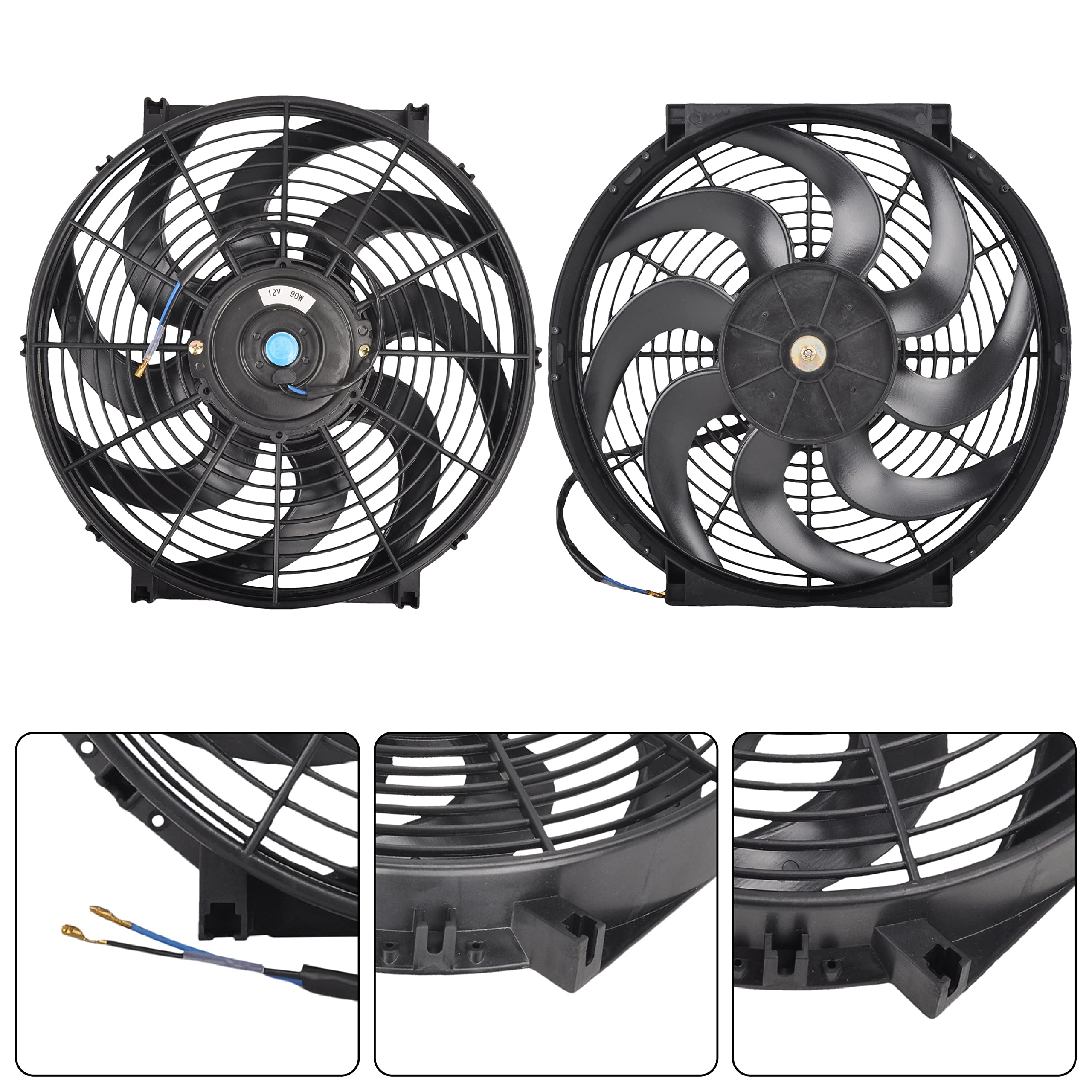 GESEXI close-up of 8 blades showing durable construction and strong airflow