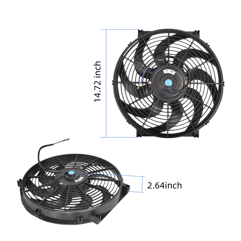 GESEXI fan mounted on radiator demonstrating improved cooling performance