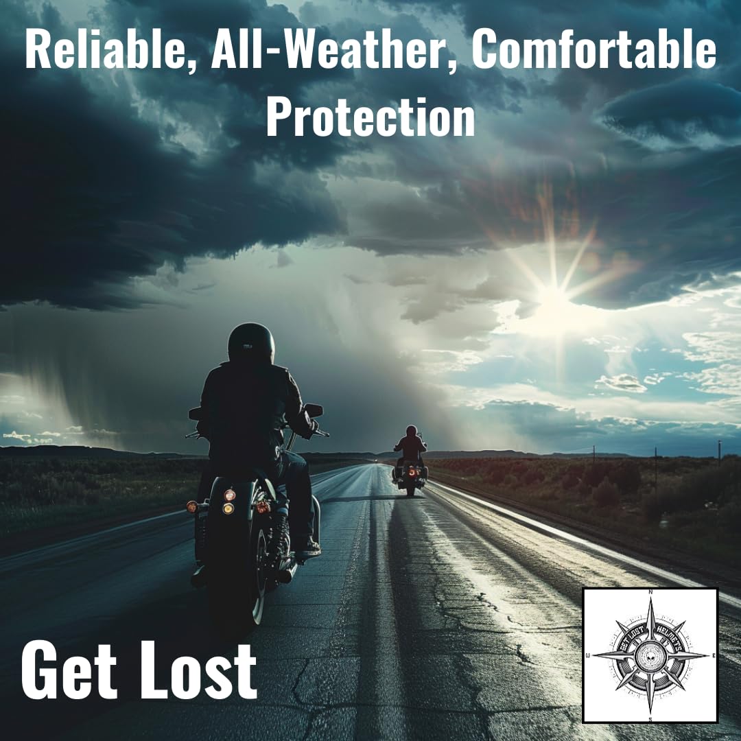Get Lost Helmets rider wearing goggles on offroad trail showing real-world use