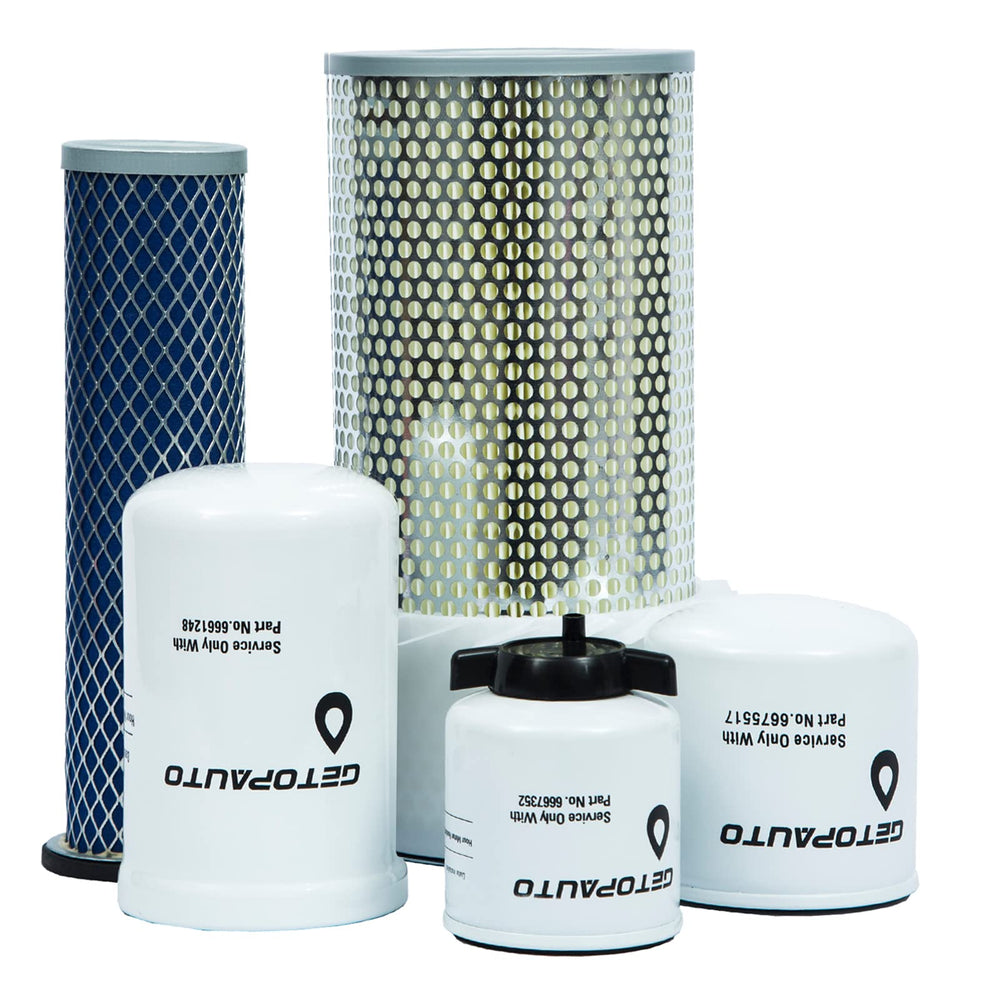 GETOPAUTO filter kit front packaging showing all included filters and part numbers for quick identification