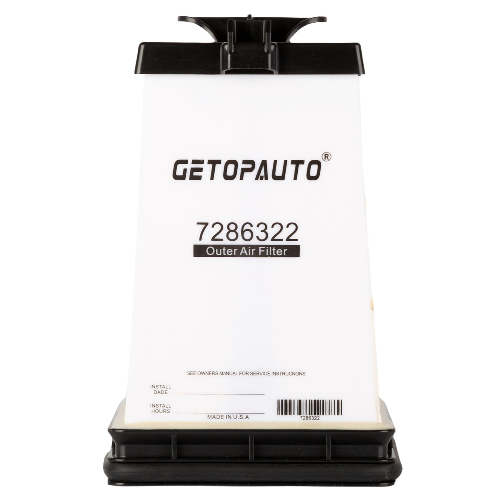 GETOPAUTO label close-up showing part numbers 7221934 7286322 and compatibility for fast verification