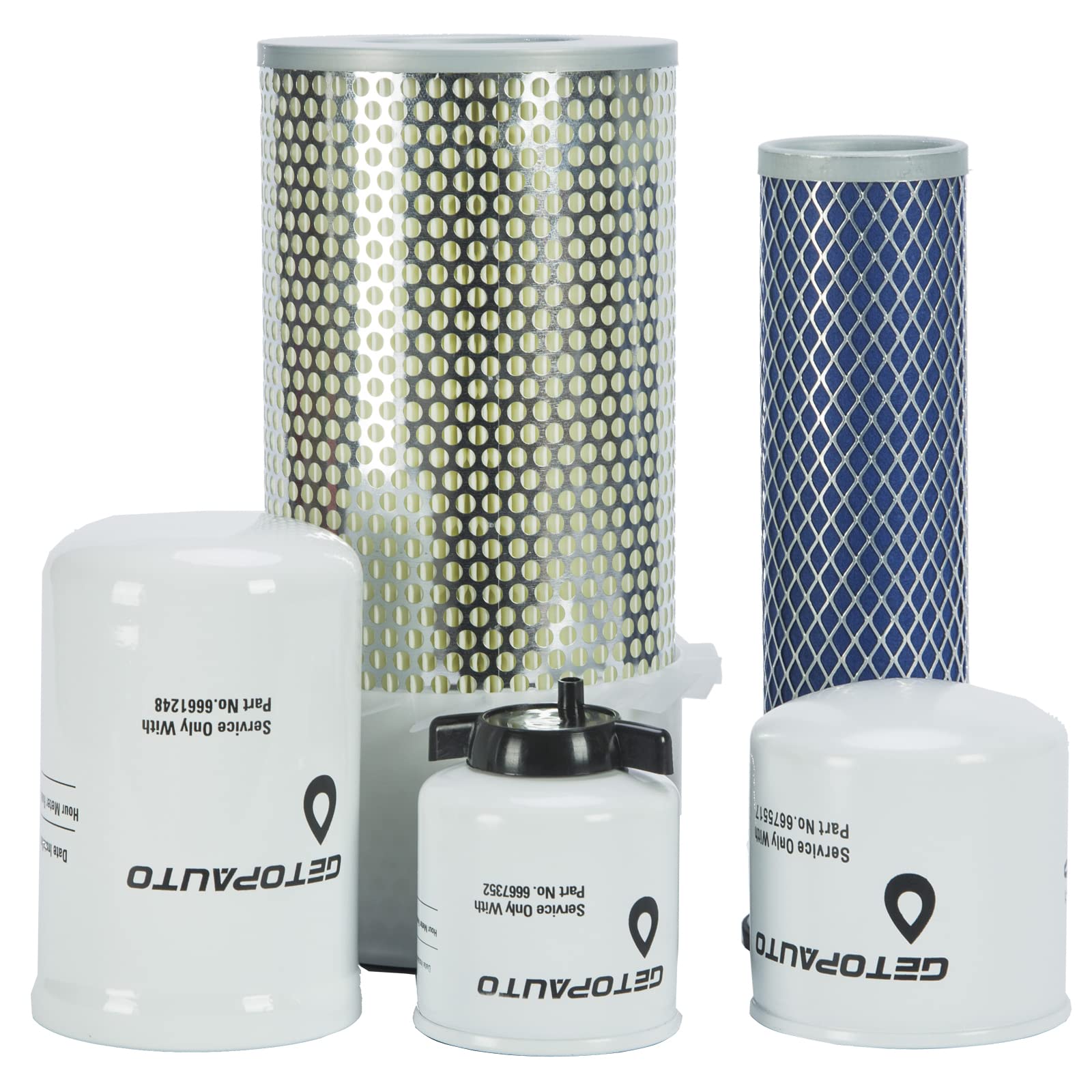 GETOPAUTO hydraulic filter showing threads and gasket to ensure leak-free hydraulic system protection