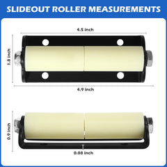 GGTE close-up of nylon roller texture highlighting low-friction surface for smoother travel