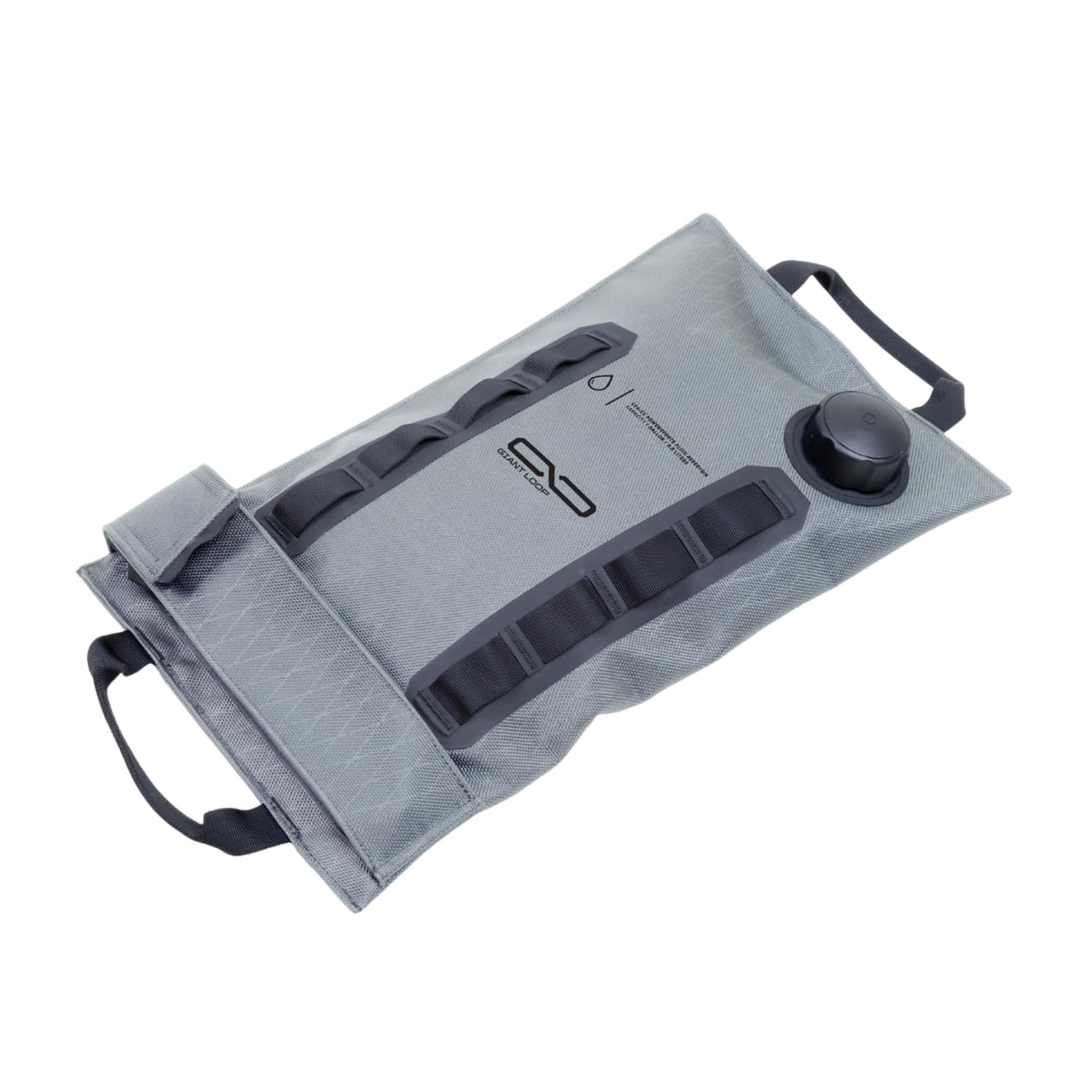 Giant Loop Armadillo Bag front view with handles, shows compact protective sleeve and easy handling