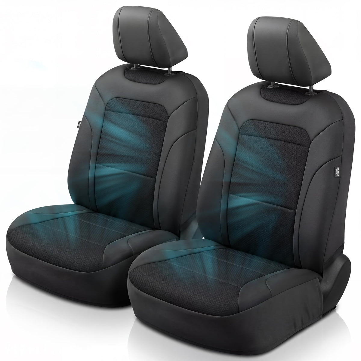 GIANT PANDA front seat view showing fitted cover and tidy appearance