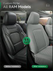 GIANT PANDA close-up of diamond quilted faux leather texture for comfort