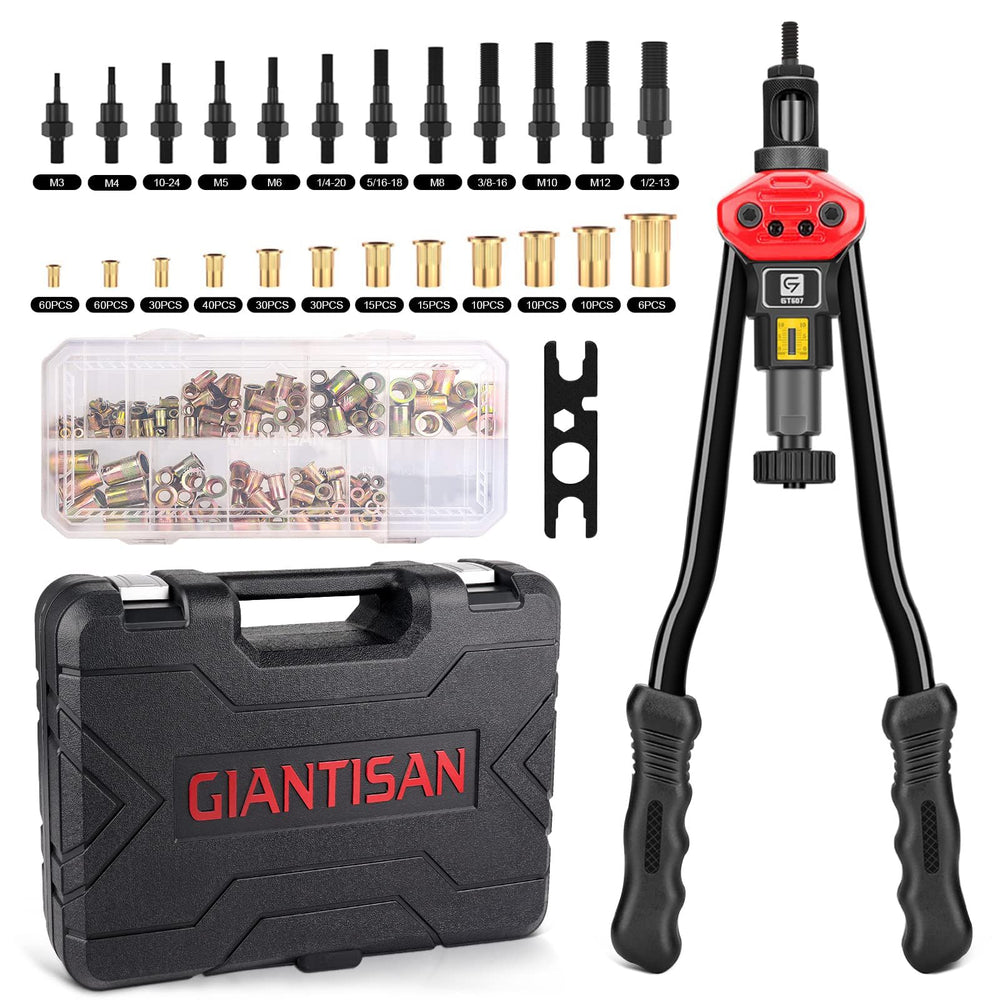 GIANTISAN front view of tool and case showing organized kit for easy transport