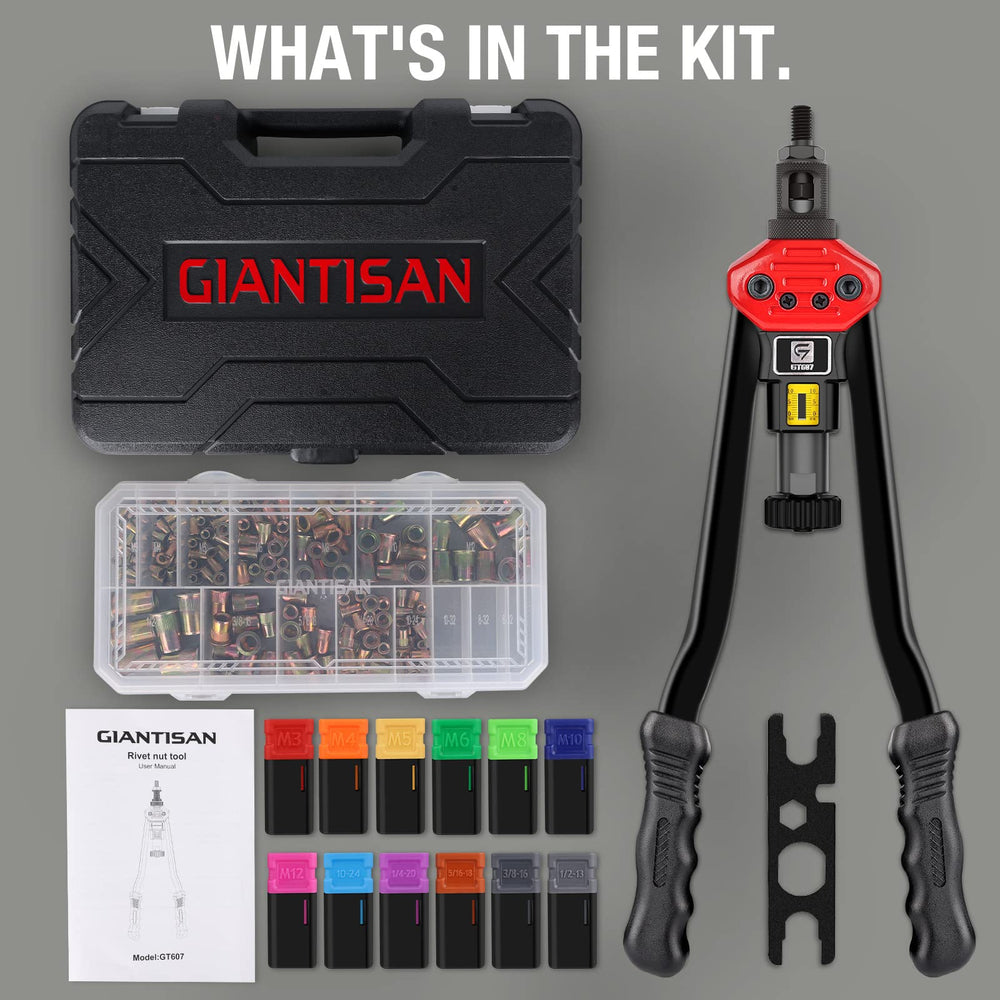 GIANTISAN mandrel thread close-up highlighting hardened steel durability
