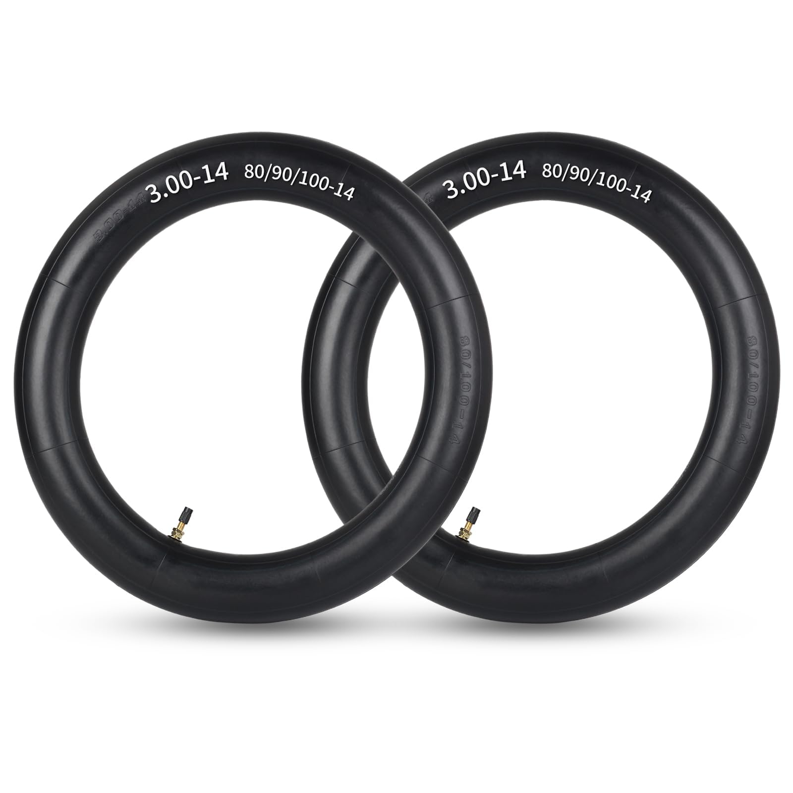 GICOOL two-pack inner tubes front view showing compact packaging and quick replacement benefit